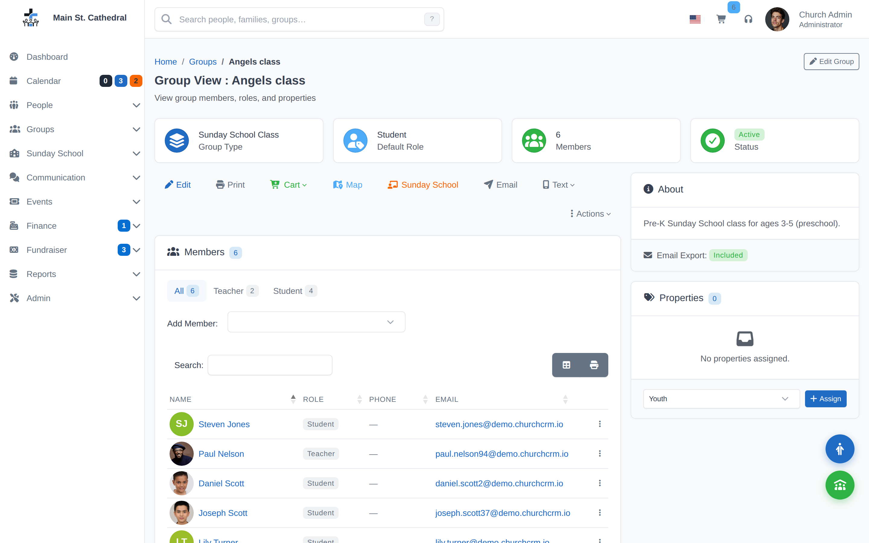 Groups and ministries in ChurchCRM